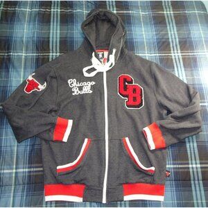 NBA Chicago Bulls Gray Unk Jacket Size Large